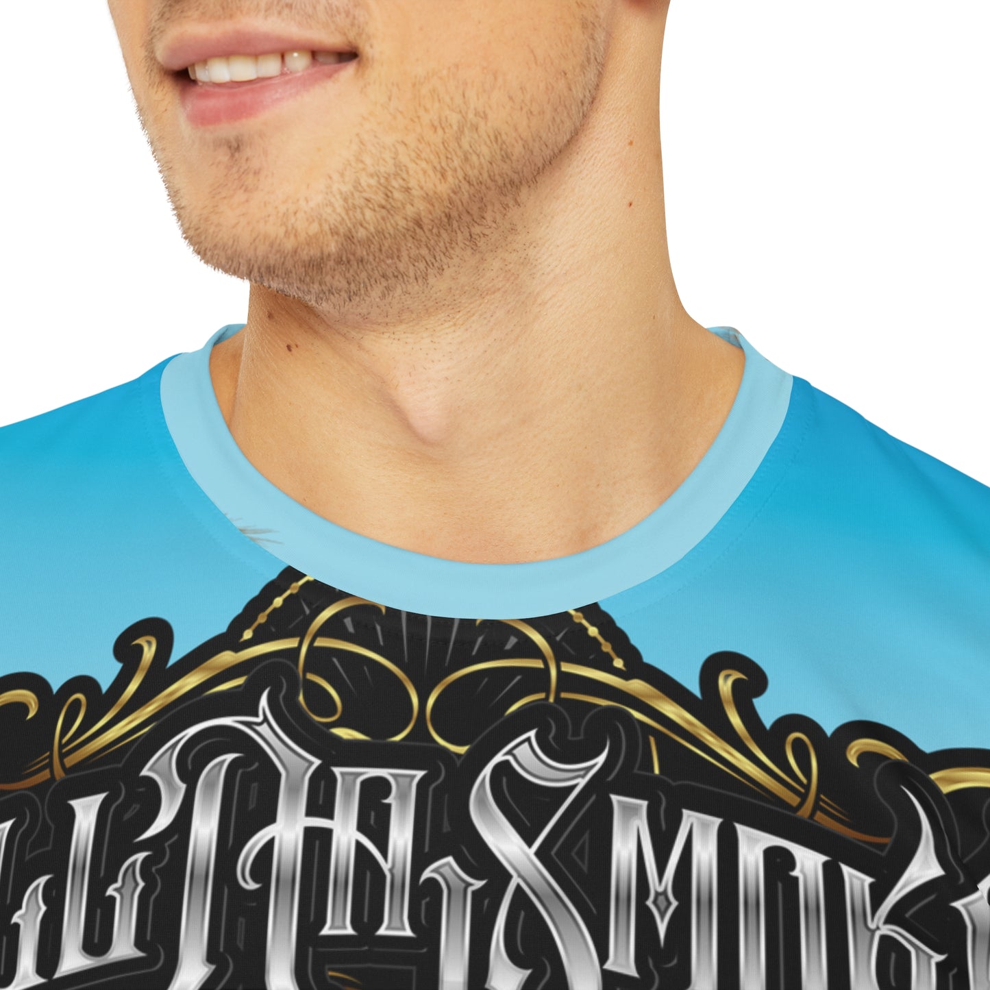 Flame & Go Allover All Da Smoke Print T-Shirt (Dye Sublimation)