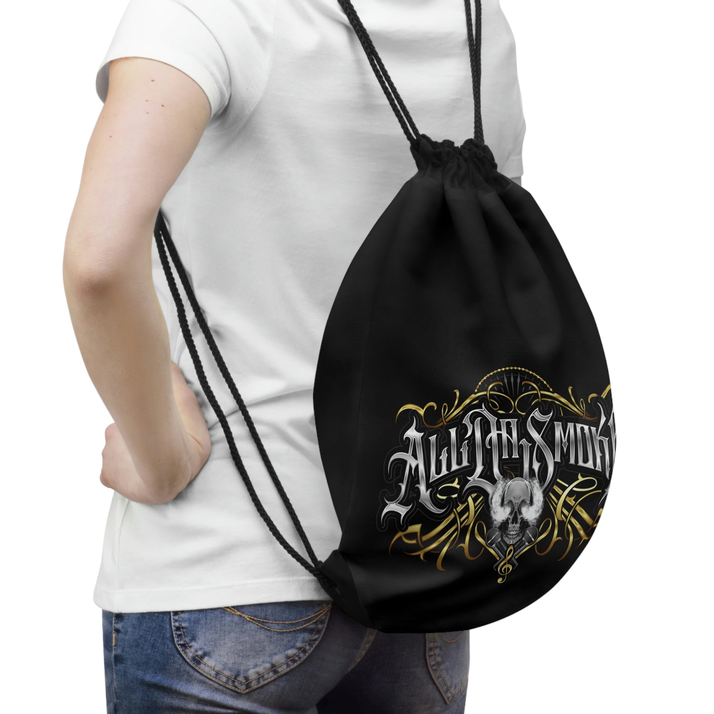 ALL DA SMOKE "BIG PHAT SACK" Drawstring Bag