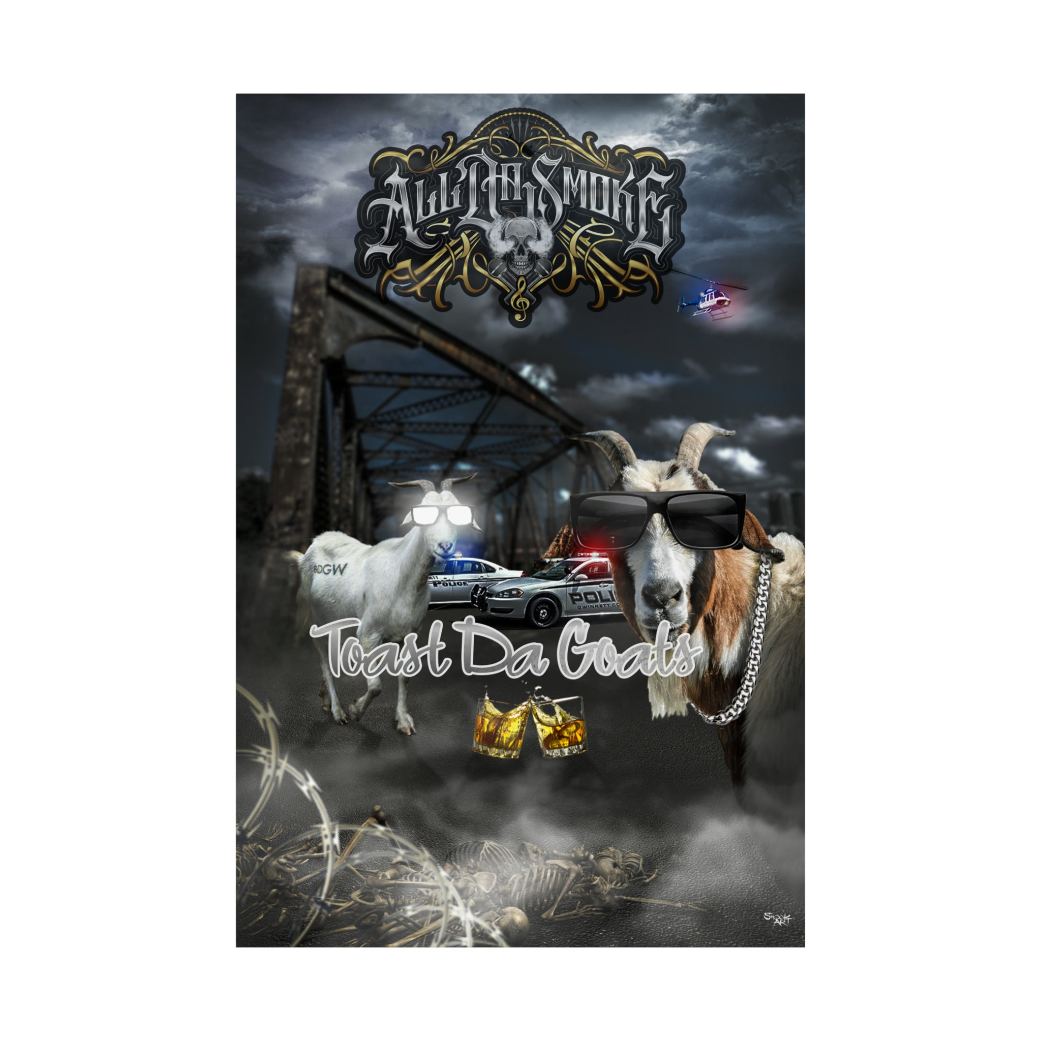 Toast Da Goats Matte Poster