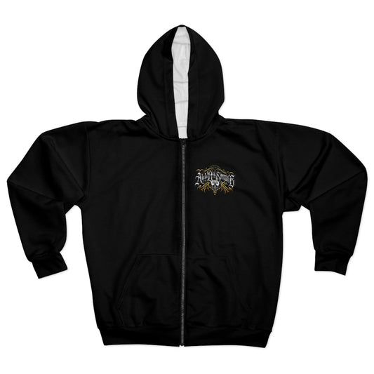 Super Sublime'd All Da Smoke Hoodie Unisex Zip Hoodie (AOP)