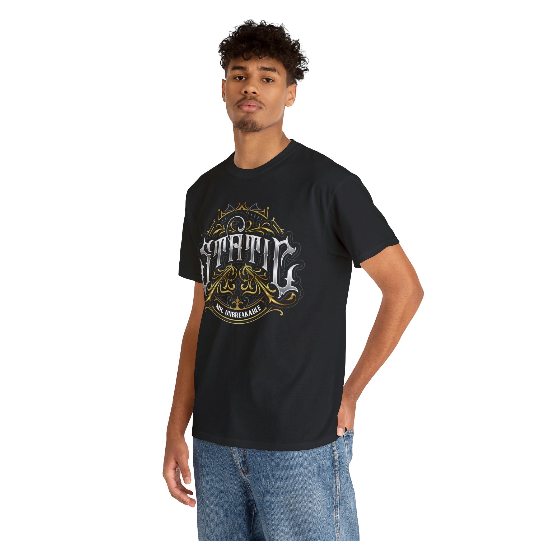 Static Mr. Unbreakable Unisex Heavy Cotton Tee