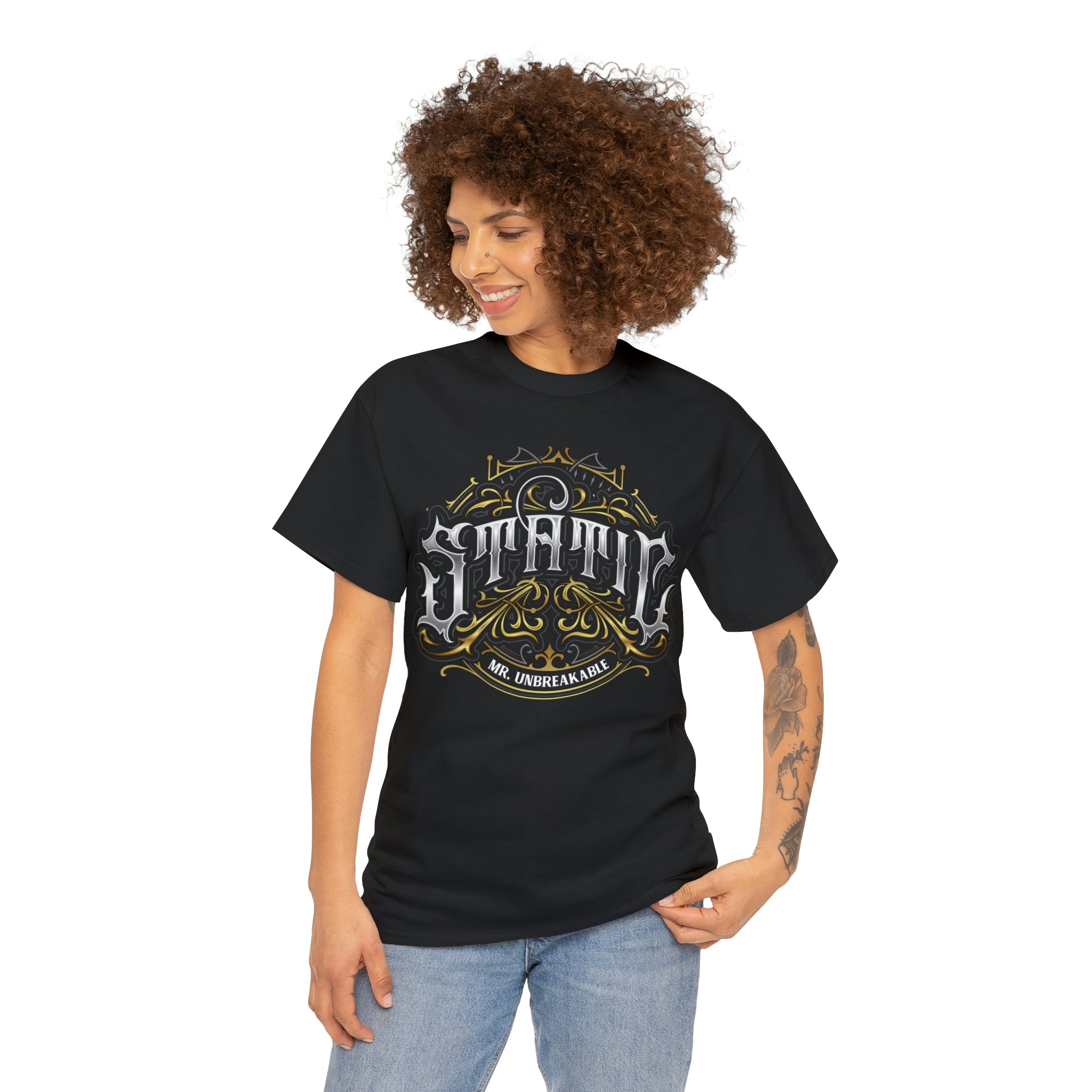 Static Mr. Unbreakable Unisex Heavy Cotton Tee