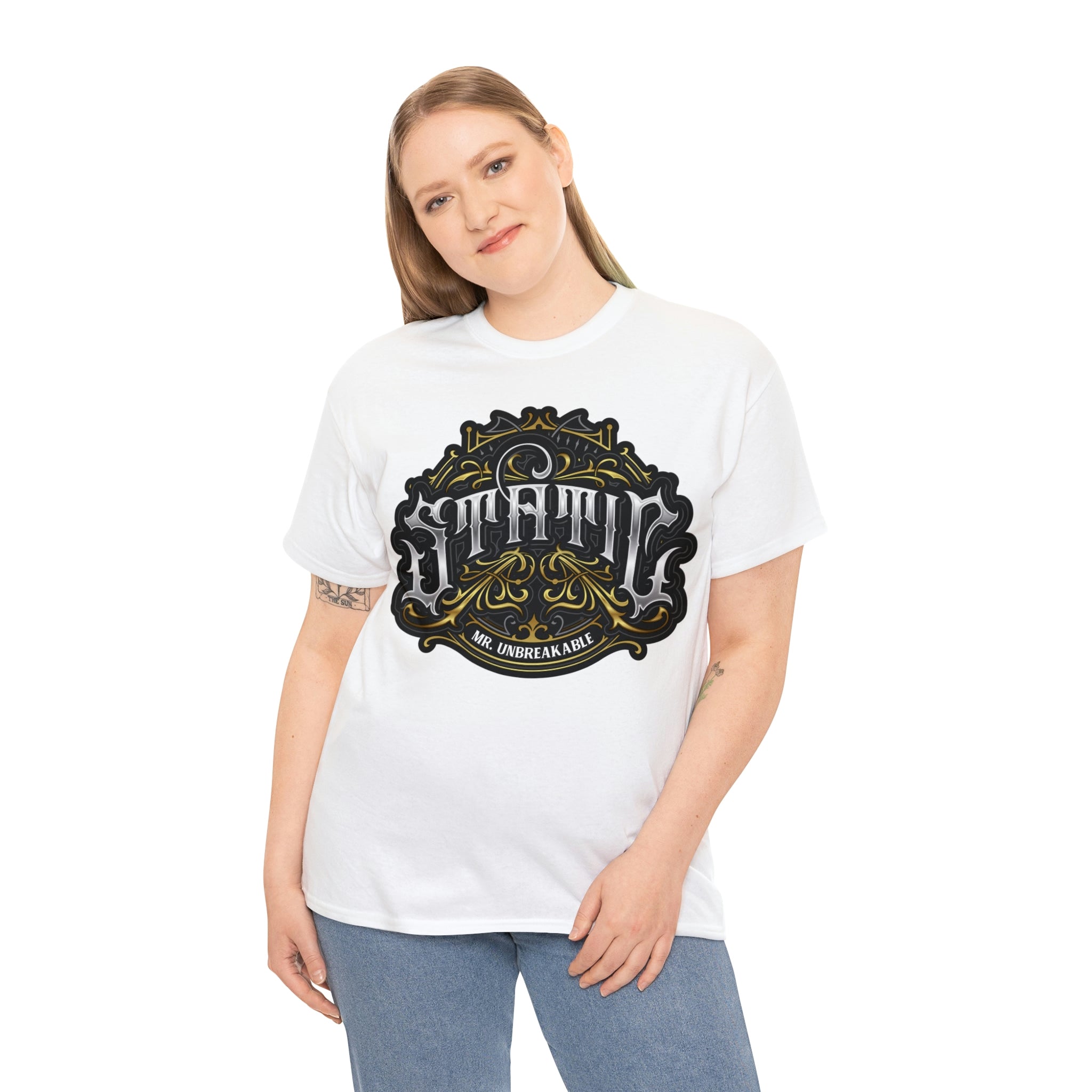 Static Mr. Unbreakable Unisex Heavy Cotton Tee