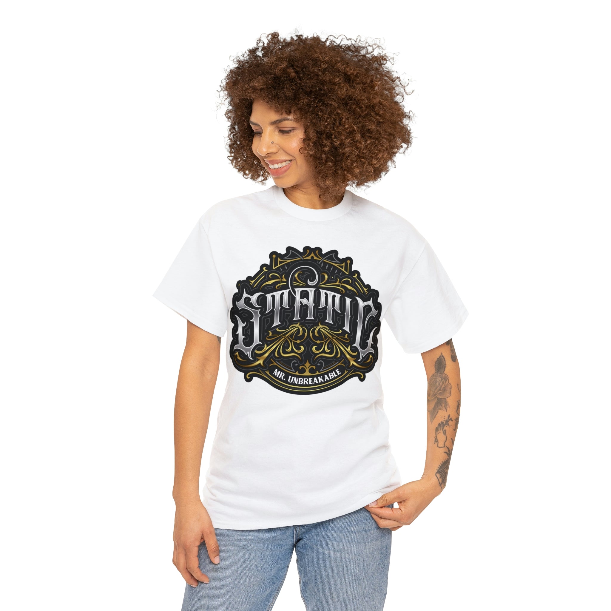 Static Mr. Unbreakable Unisex Heavy Cotton Tee