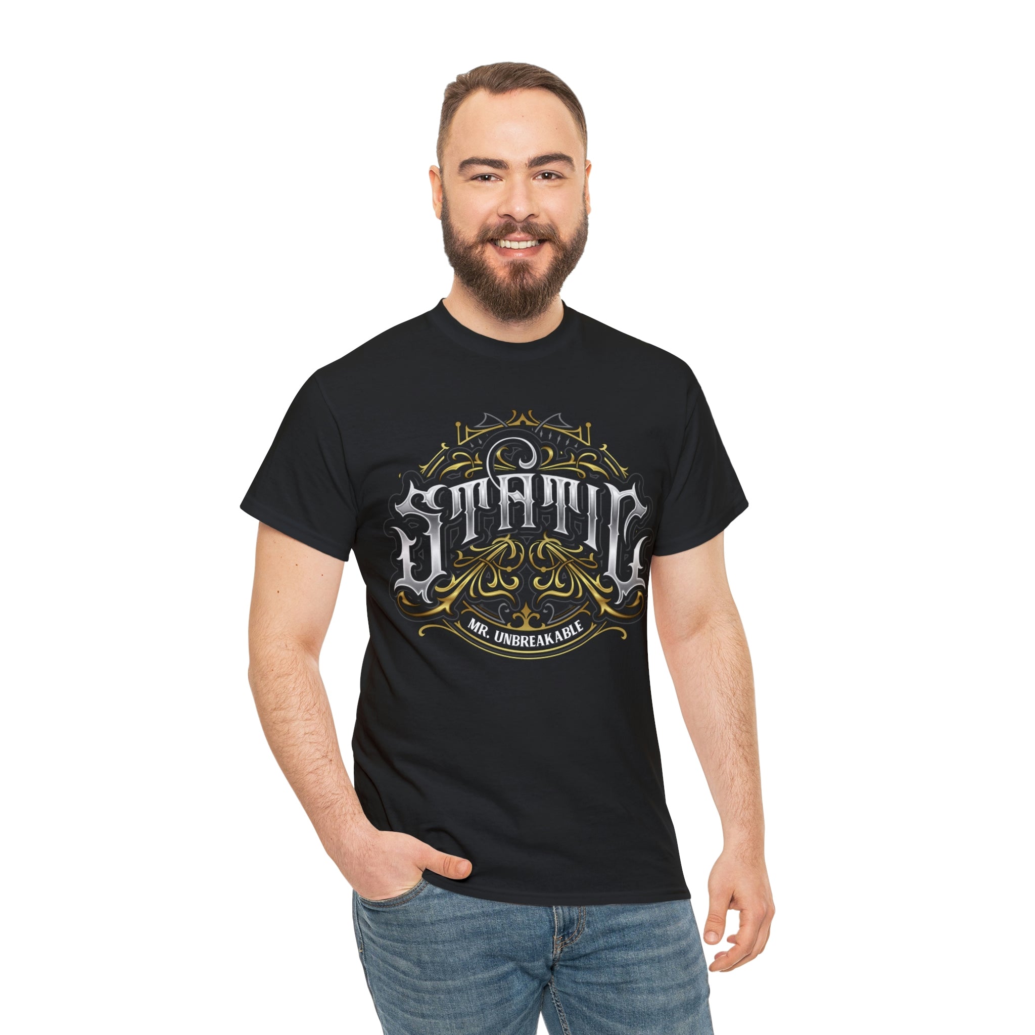 Static Mr. Unbreakable Unisex Heavy Cotton Tee